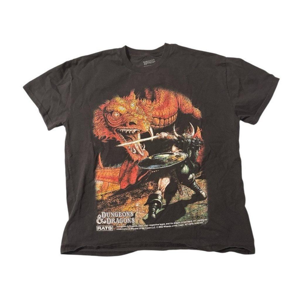 Dungeons And Dragons T Shirt S Small Black Fantasy Adventure Game Basic Rules
